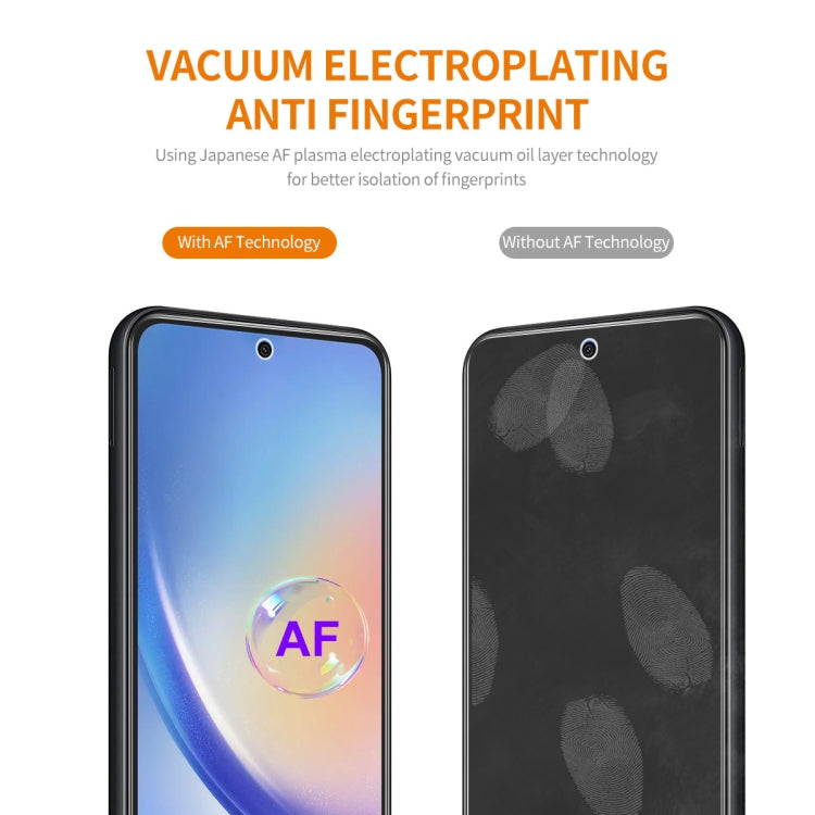 2pcs ENKAY 0.26mm 9H 2.5D High Aluminum-silicon Tempered Glass Film, For Samsung Galaxy A55, For Samsung Galaxy M04, For Samsung Galaxy A25 5G, For Samsung Galaxy A35, For Samsung Galaxy S23 FE, For Samsung Galaxy M54 /F54, For Samsung Galaxy A15 4G / 5G