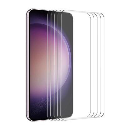 5pcs ENKAY 0.26mm 9H 2.5D High Aluminum-silicon Tempered Glass Film, For Samsung Galaxy M04, For Samsung Galaxy A25 5G, For Samsung Galaxy A15 4G / 5G, For Samsung Galaxy A55, For Samsung Galaxy S23 FE, For Samsung Galaxy A35, For Samsung Galaxy M54 /F54