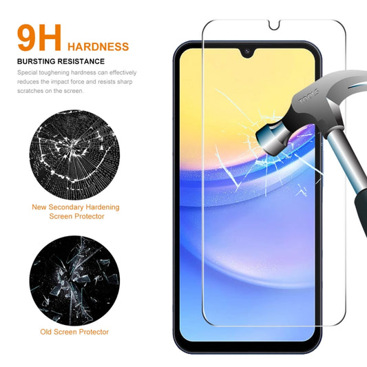 5pcs ENKAY 0.26mm 9H 2.5D High Aluminum-silicon Tempered Glass Film, For Samsung Galaxy A15 4G / 5G, For Samsung Galaxy A55, For Samsung Galaxy M04, For Samsung Galaxy A25 5G, For Samsung Galaxy A35, For Samsung Galaxy S23 FE, For Samsung Galaxy M54 /F54