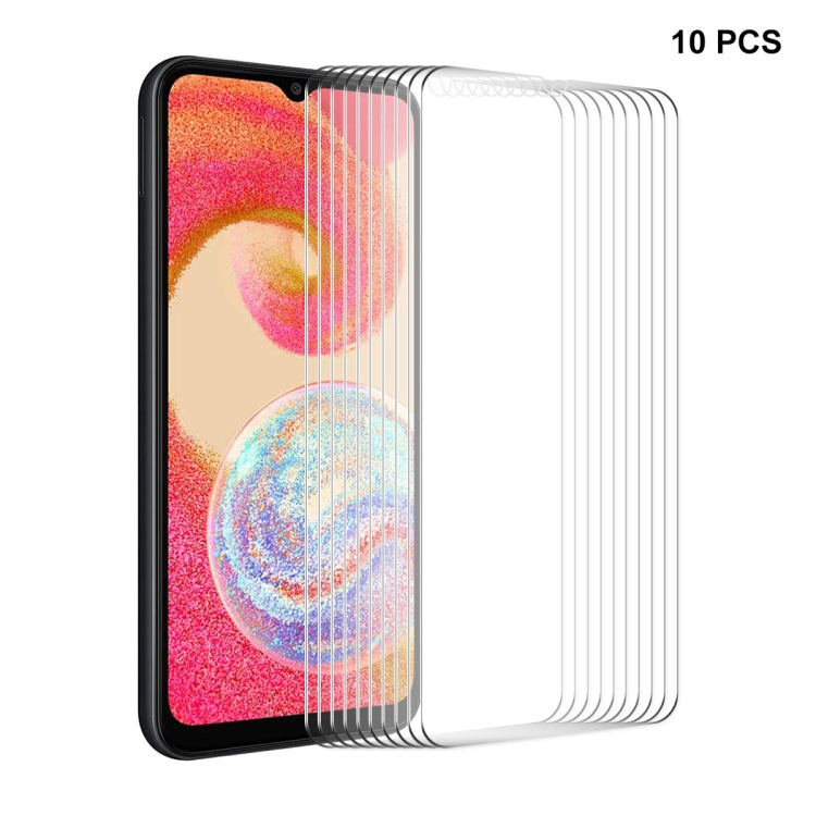 10pcs ENKAY 0.26mm 9H 2.5D High Aluminum-silicon Tempered Glass Film, For Samsung Galaxy M04, For Samsung Galaxy A25 5G, For Samsung Galaxy A35, For Samsung Galaxy A55, For Samsung Galaxy S23 FE, For Samsung Galaxy M54 /F54, For Samsung Galaxy A15 4G / 5G