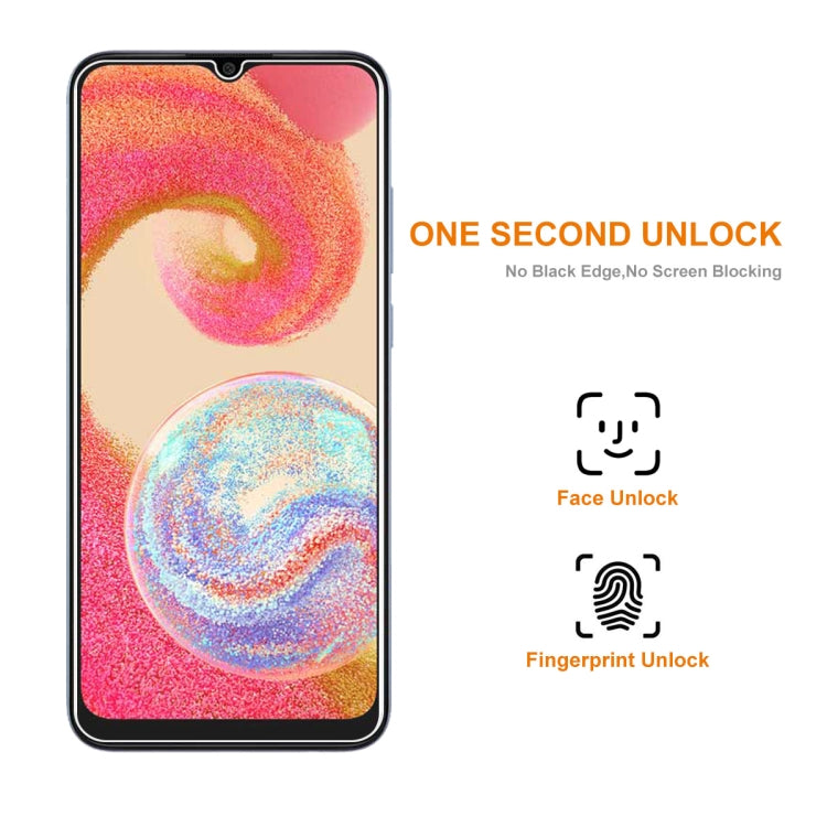 10pcs ENKAY 0.26mm 9H 2.5D High Aluminum-silicon Tempered Glass Film, For Samsung Galaxy M04, For Samsung Galaxy A25 5G, For Samsung Galaxy A35, For Samsung Galaxy A55, For Samsung Galaxy S23 FE, For Samsung Galaxy M54 /F54, For Samsung Galaxy A15 4G / 5G