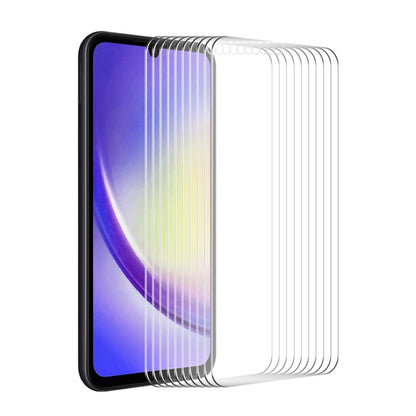 10pcs ENKAY 0.26mm 9H 2.5D High Aluminum-silicon Tempered Glass Film, For Samsung Galaxy M04, For Samsung Galaxy A25 5G, For Samsung Galaxy A35, For Samsung Galaxy A55, For Samsung Galaxy S23 FE, For Samsung Galaxy M54 /F54, For Samsung Galaxy A15 4G / 5G