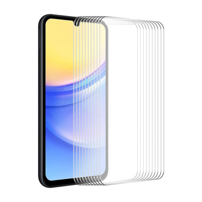 10pcs ENKAY 0.26mm 9H 2.5D High Aluminum-silicon Tempered Glass Film, For Samsung Galaxy M04, For Samsung Galaxy A25 5G, For Samsung Galaxy A35, For Samsung Galaxy A55, For Samsung Galaxy S23 FE, For Samsung Galaxy M54 /F54, For Samsung Galaxy A15 4G / 5G