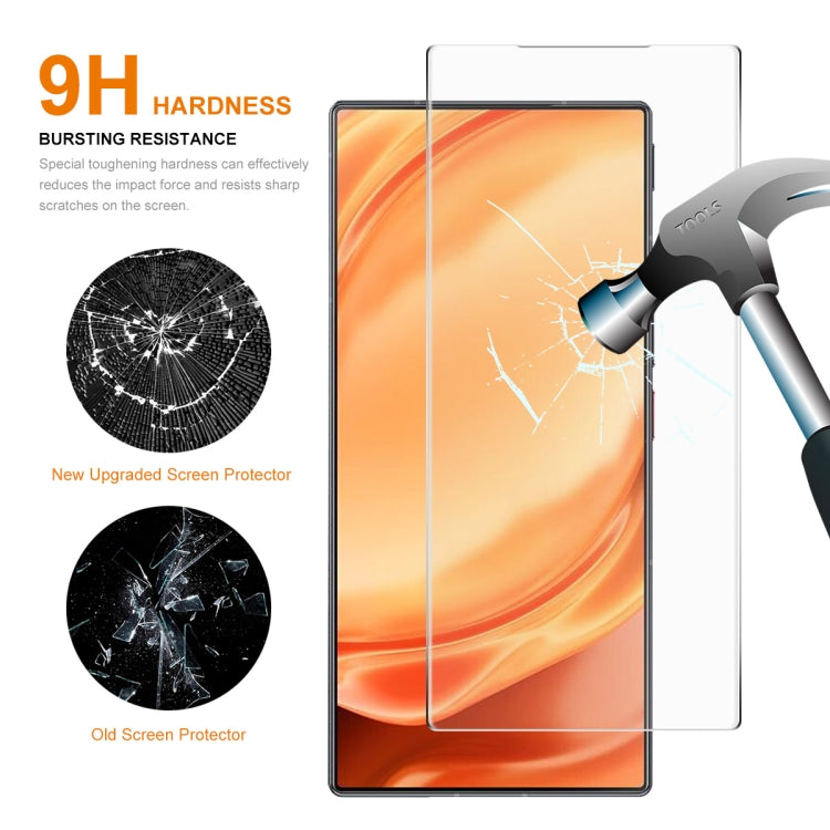 2pcs ENKAY 0.26mm 9H 2.5D High Aluminum-silicon Tempered Glass Film, For ZTE Nubia Z50 Ultra