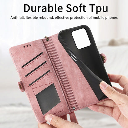 Geometric Zipper Wallet Side Buckle Leather Phone Case, For Realme 6 Pro, For Realme 5 / 5i / 6i, For Realme 8 / 8 Pro, For Realme 5 Pro / Q