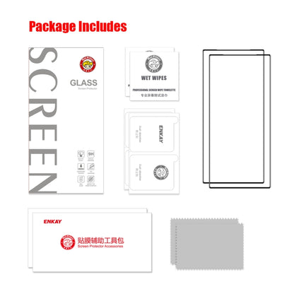 2pcs ENKAY Hat-Prince Full Glue High Aluminum-silicon Tempered Glass Film, For ZTE Nubia Z50 Ultra, For ZTE Blade V40 Design, For ZTE Blade A52 Lite, For ZTE Blade A72 4G / V40 Vita, For ZTE Blade V40 Pro, For ZTE Blade V40, For ZTE Blade A72 5G       ...