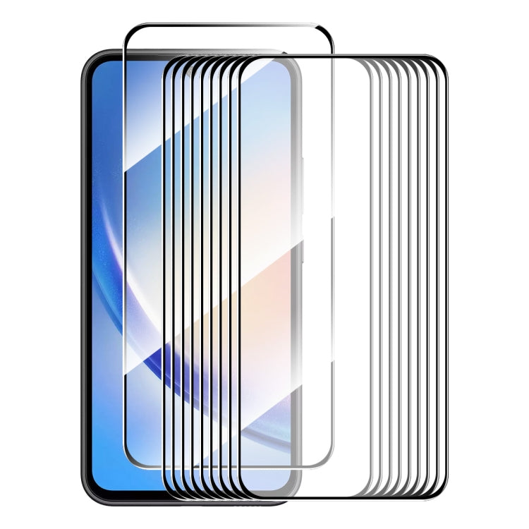 10pcs ENKAY Hat-Prince Full Glue High Aluminum-silicon Tempered Glass Film, For Samsung Galaxy A57, For Samsung Galaxy A37, For Samsung Galaxy A27, For Samsung Galaxy A07 5G, For Samsung Galaxy A17 5G, For Samsung Galaxy A26, For Samsung Galaxy A16 5G ...