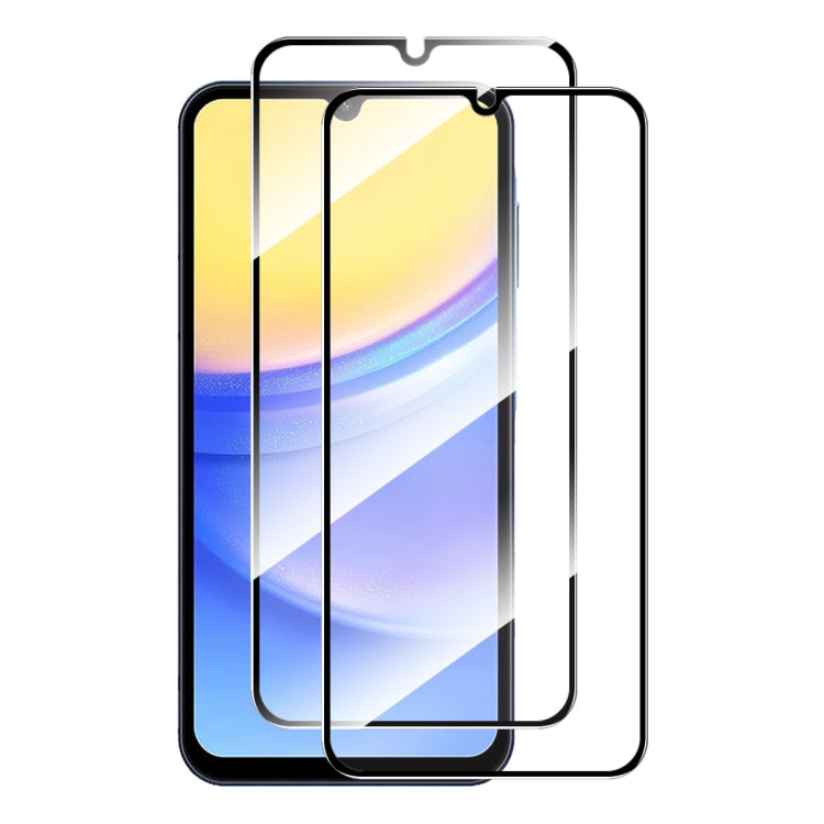 2pcs ENKAY Hat-Prince Full Glue High Aluminum-silicon Tempered Glass Film, For Samsung Galaxy F07 / M07 4G, For Samsung Galaxy F17 / M17 5G, For Samsung Galaxy A57, For Samsung Galaxy A37, For Samsung Galaxy A27, For Samsung Galaxy S25 FE 5G           ...