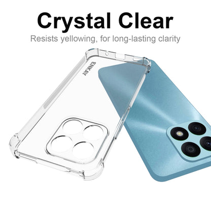 ENKAY Transparent TPU Shockproof Phone Case with Glass Film, For Honor X8A 4G Global, For Honor X7A 4G Global