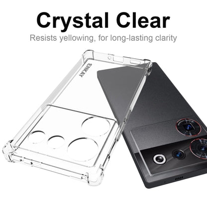 ENKAY Transparent TPU Shockproof Phone Case with Glass Film, For ZTE Nubia Z50 Ultra 5G