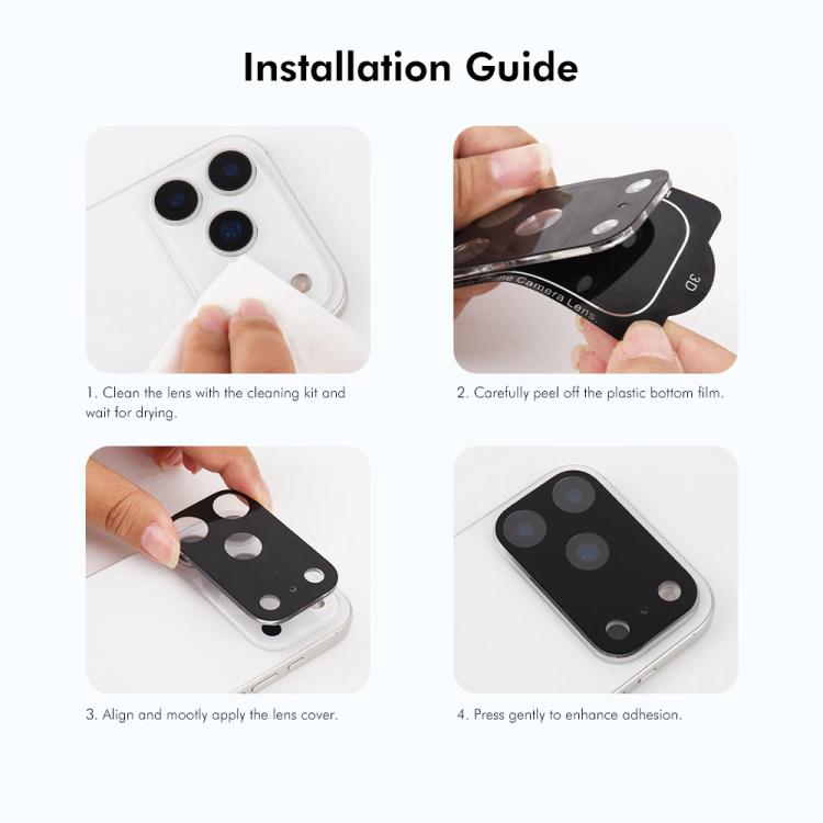 2pcs ENKAY Hat-Prince 9H Rear Camera Lens Tempered Glass Film, For iPhone 17 Pro Max, For iPhone 17 Pro, For iPhone 17, For iPhone Air, For iPhone 16 Pro / 16 Pro Max, For iPhone 16 / 16 Plus, For iPhone 15 Pro / 15 Pro Max, For iPhone 15 / 15 Plus
