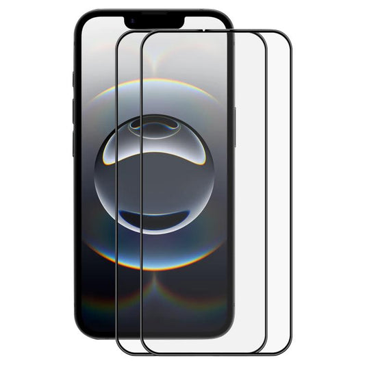 2pcs ENKAY Full Glue High Aluminum-silicon Tempered Glass Film, For iPhone 17e / 16e, For iPhone 16 Pro Max, For iPhone 16 Pro, For iPhone 16 Plus, For iPhone 16, For iPhone 15 Pro Max, For iPhone 15 Pro, For iPhone 15 Plus, For iPhone 15
