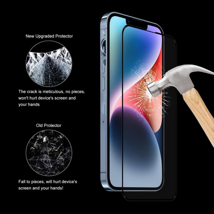 10pcs ENKAY Full Glue High Aluminum-silicon Tempered Glass Film, For iPhone 17e / 16e, For iPhone 16 Pro Max, For iPhone 16 Pro, For iPhone 16 Plus, For iPhone 16, For iPhone 15 Pro Max, For iPhone 15 Pro, For iPhone 15 Plus, For iPhone 15