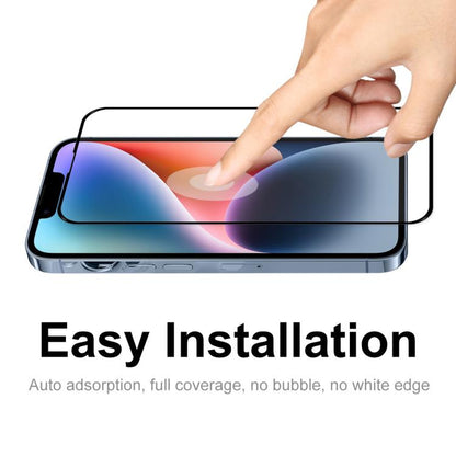 10pcs ENKAY Full Glue High Aluminum-silicon Tempered Glass Film, For iPhone 17e / 16e, For iPhone 16 Pro Max, For iPhone 16 Pro, For iPhone 16 Plus, For iPhone 16, For iPhone 15 Pro Max, For iPhone 15 Pro, For iPhone 15 Plus, For iPhone 15