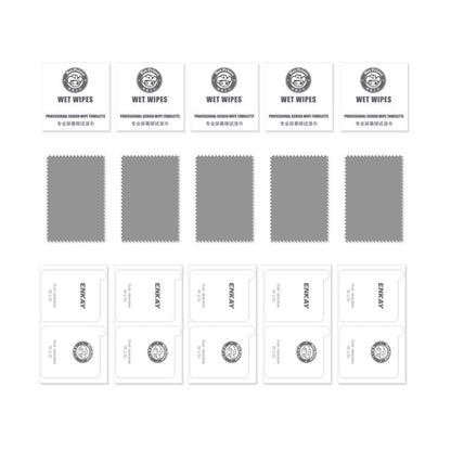 5pcs ENKAY 0.26mm 9H 2.5D High Aluminum-silicon Tempered Glass Film, For iPhone 17e / 16e, For iPhone 16 Pro Max, For iPhone 16 Pro, For iPhone 16 Plus, For iPhone 16, For iPhone 15 Pro Max, For iPhone 15 Pro, For iPhone 15 Plus, For iPhone 15