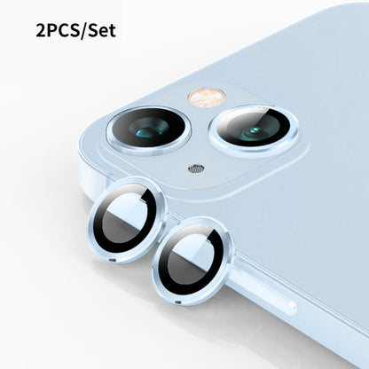 ENKAY 9H Rear Lens Aluminium Alloy Tempered Glass Film, For iPhone 15 / 15 Plus