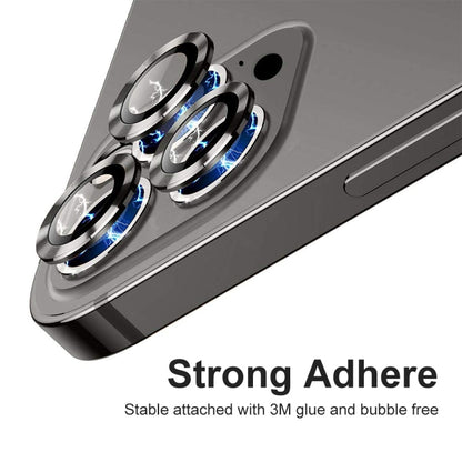 ENKAY 9H Rear Lens Aluminium Alloy Tempered Glass Film, For iPhone 15 Pro / 15 Pro Max