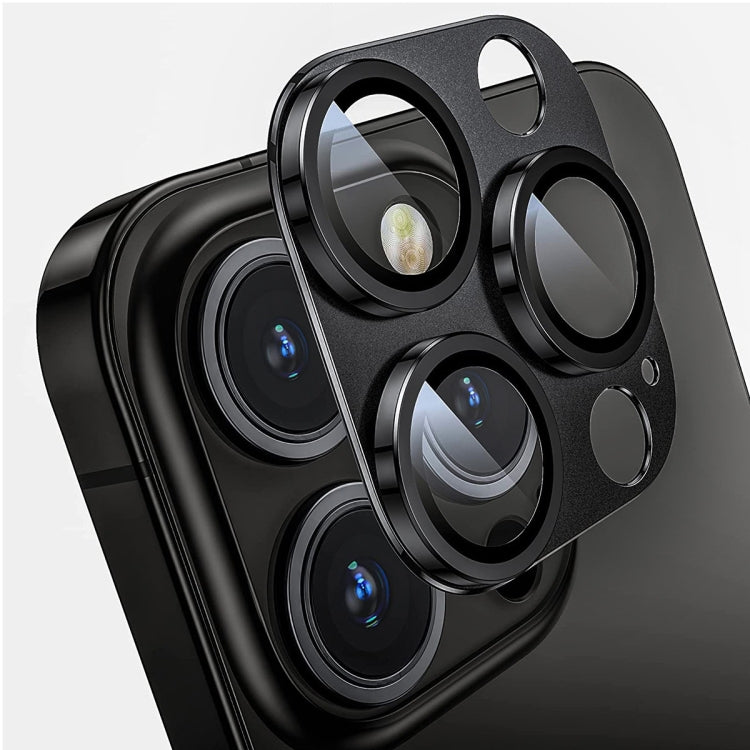 ENKAY Anti-reflection Camera Lens Aluminium Alloy Tempered Glass Film, For iPhone 15 Pro / 15 Pro Max