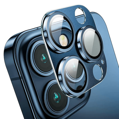 ENKAY Anti-reflection Camera Lens Aluminium Alloy Tempered Glass Film, For iPhone 15 Pro / 15 Pro Max