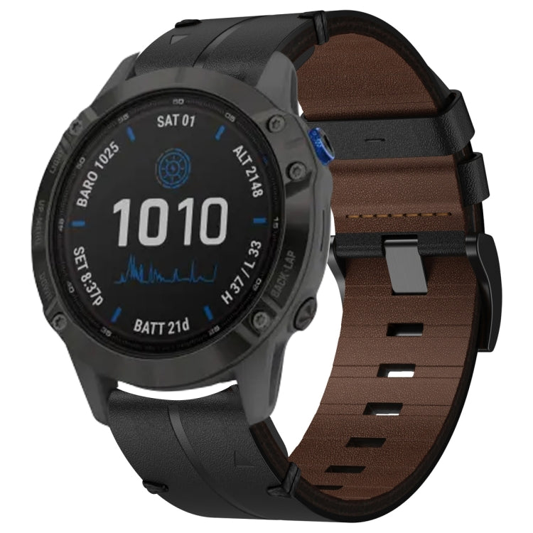 Leather Textured 22mm Watch Band, For Garmin Fenix E 47mm, For Garmin Fenix 8 MIP 47mm, For Garmin Fenix 8 AMOLED 47mm, For Garmin Fenix 7 Pro 47mm, For Garmin Epix Pro 47mm, For Garmin MARQ Athlete Gen 2, For Garmin MARQ Commander                     ...
