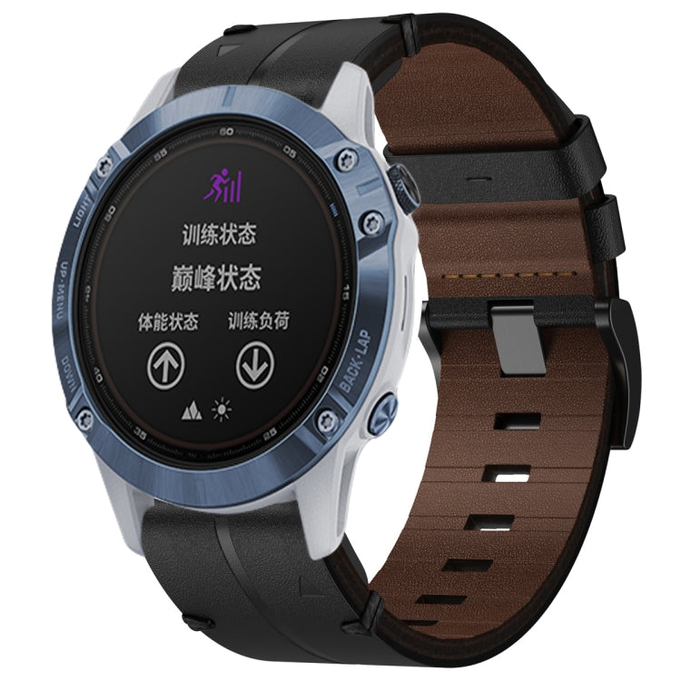Leather Textured 22mm Watch Band, For Garmin Fenix E 47mm, For Garmin Fenix 8 MIP 47mm, For Garmin Fenix 8 AMOLED 47mm, For Garmin Fenix 7 Pro 47mm, For Garmin Epix Pro 47mm, For Garmin MARQ Athlete Gen 2, For Garmin MARQ Commander                     ...