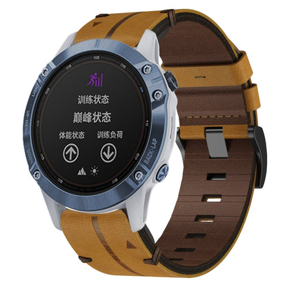 Leather Textured 22mm Watch Band, For Garmin Fenix E 47mm, For Garmin Fenix 8 MIP 47mm, For Garmin Fenix 8 AMOLED 47mm, For Garmin Fenix 7 Pro 47mm, For Garmin Epix Pro 47mm, For Garmin MARQ Athlete Gen 2, For Garmin MARQ Commander                     ...
