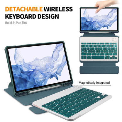 ENKAY 360 Degree Rotation Leather TPU Smart Case with Wireless Keyboard, For Samsung Galaxy Tab S9