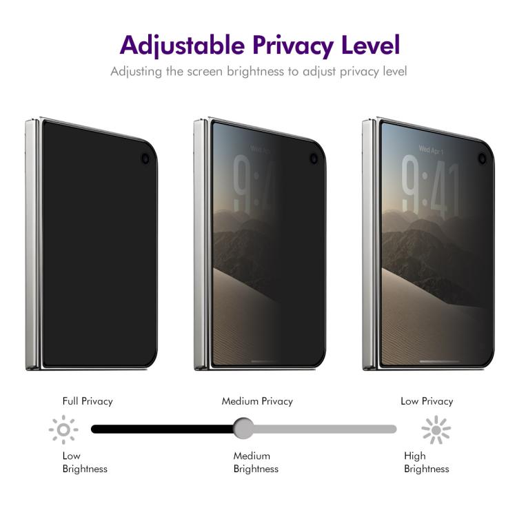 ENKAY Hat-Prince 28 Degree Anti-peeping Tempered Glass Full Screen Film, For iPhone Duo Outer Screen, For iPhone 18 Pro, For iPhone 18 Pro Max, For iPhone 17 Pro Max, For iPhone 17 Pro, For iPhone 17, For iPhone Air, For iPhone 16 Pro Max              ...