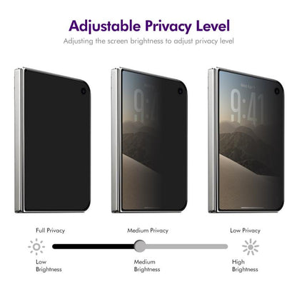 ENKAY Hat-Prince 28 Degree Anti-peeping Tempered Glass Full Screen Film, For iPhone Duo Outer Screen, For iPhone 18 Pro, For iPhone 18 Pro Max, For iPhone 17 Pro Max, For iPhone 17 Pro, For iPhone 17, For iPhone Air, For iPhone 16 Pro Max              ...