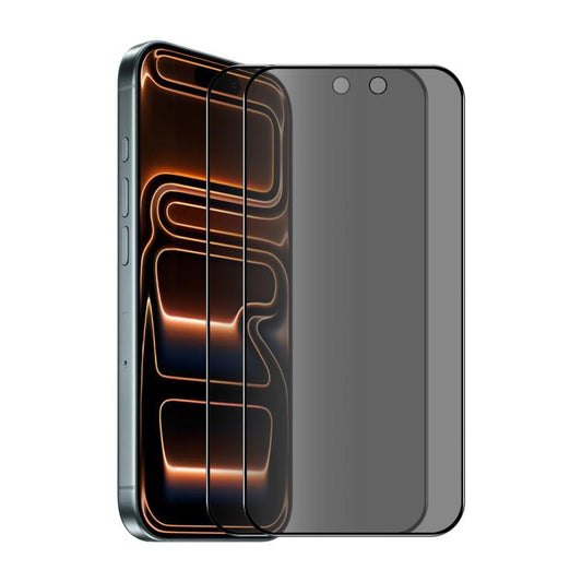 2pcs ENKAY Hat-Prince 28° Anti-peeping Tempered Glass Protector Full Screen Film, For iPhone 18 Pro, For iPhone 18 Pro Max, For iPhone 17 Pro Max, For iPhone 17 Pro, For iPhone 17, For iPhone Air, For iPhone 16 Pro Max, For iPhone 16 Pro