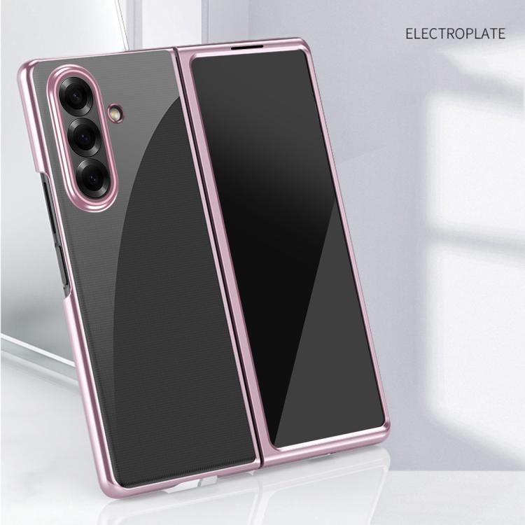 Electroplating Transparent Shockproof Phone Case, For Galaxy Z Fold8 Ultra 5G, For Galaxy Z Flip8 5G, For Galaxy Z Flip7 5G, For Galaxy Z Fold5 5G, For Galaxy Z Flip5   5G