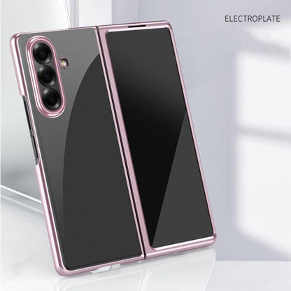 Electroplating Transparent Shockproof Phone Case, For Galaxy Z Fold8 Ultra 5G, For Galaxy Z Flip8 5G, For Galaxy Z Flip7 5G, For Galaxy Z Fold5 5G, For Galaxy Z Flip5   5G