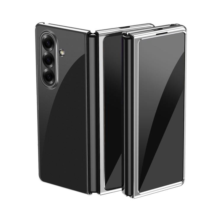 Electroplating Transparent Shockproof Phone Case, For Galaxy Z Fold8 Ultra 5G, For Galaxy Z Flip8 5G, For Galaxy Z Flip7 5G, For Galaxy Z Fold5 5G, For Galaxy Z Flip5   5G