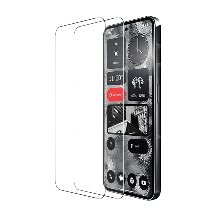 2pcs ENKAY 0.26mm 9H 2.5D High Aluminum-silicon Tempered Glass Film, For Nothing Phone 2
