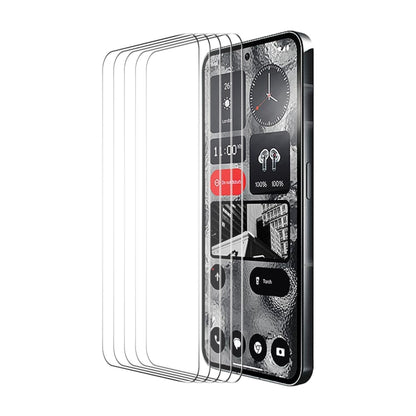 5pcs ENKAY 0.26mm 9H 2.5D High Aluminum-silicon Tempered Glass Film, For Nothing Phone 2