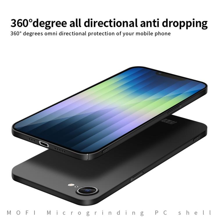 MOFI Frosted PC Ultra-thin Hard Phone Case, For iPhone 17e / 16e, For iPhone 17 Pro Max, For iPhone 17 Pro, For iPhone 17, For iPhone Air, For iPhone 16 Pro Max, For iPhone 16 Pro, For iPhone 16 Plus, For iPhone 16, For iPhone 15 Pro Max               ...