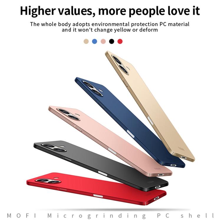 MOFI Frosted PC Ultra-thin Hard Phone Case, For iPhone 18, For iPhone 18 Pro, For iPhone 18 Pro Max, For iPhone 17 Pro Max, For iPhone 17 Pro, For iPhone 17, For iPhone Air, For iPhone 16 Pro Max, For iPhone 16 Pro, For iPhone 16 Plus, For iPhone 16   ...