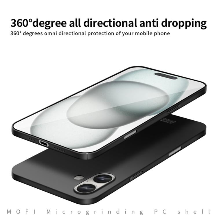 MOFI Frosted PC Ultra-thin Hard Phone Case, For iPhone 18, For iPhone 18 Pro, For iPhone 18 Pro Max, For iPhone 17 Pro Max, For iPhone 17 Pro, For iPhone 17, For iPhone Air, For iPhone 16 Pro Max, For iPhone 16 Pro, For iPhone 16 Plus, For iPhone 16   ...