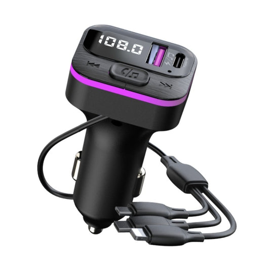 CS3 avec 3 câbles de charge, chargeur de voiture 66W, lecteur MP3, transmetteur FM Bluetooth, CS3