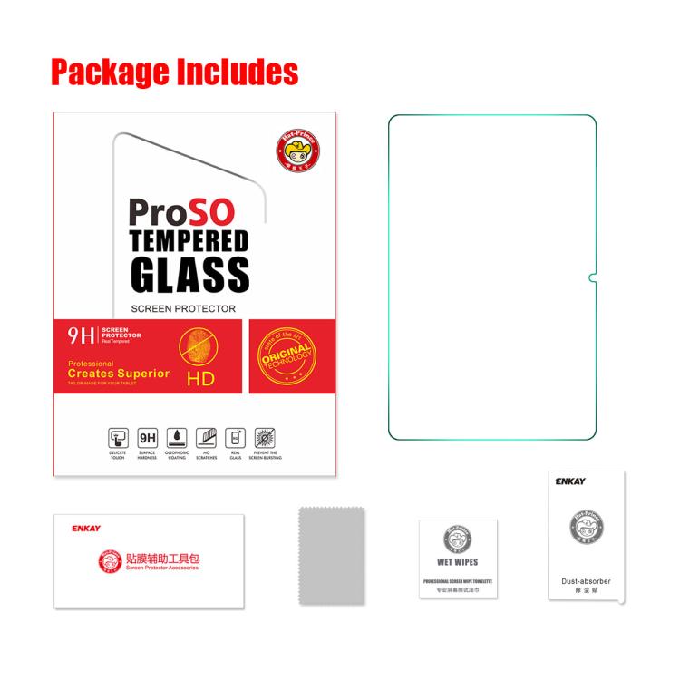 ENKAY Hat-Prince 0.33mm Explosion-proof Tempered Glass Film, For Honor Pad X9 Max / X9b Max 13 2026, For Honor Pad 10 12.1, For Honor Pad X8 Pro / X9 11.5, For Honor MagicPad 13, For Huawei MatePad Air 11.5 2023