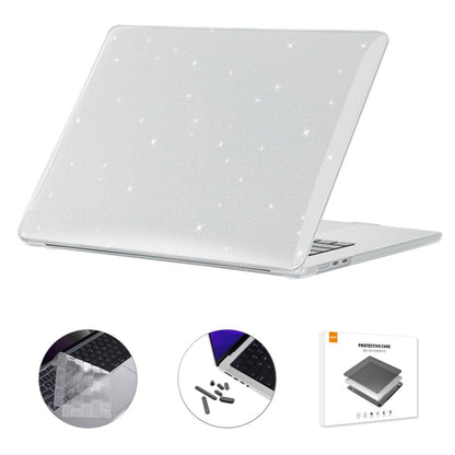 ENKAY EU Version 3 in 1 Bling Crystal Protective Case with TPU Keyboard Film & Anti-dust Plugs, For MacBook Air 15.3 A2941 EU Version