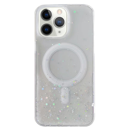 Glitter MagSafe Hybrid Clear TPU Phone Case, For iPhone 11, For iPhone 11 Pro