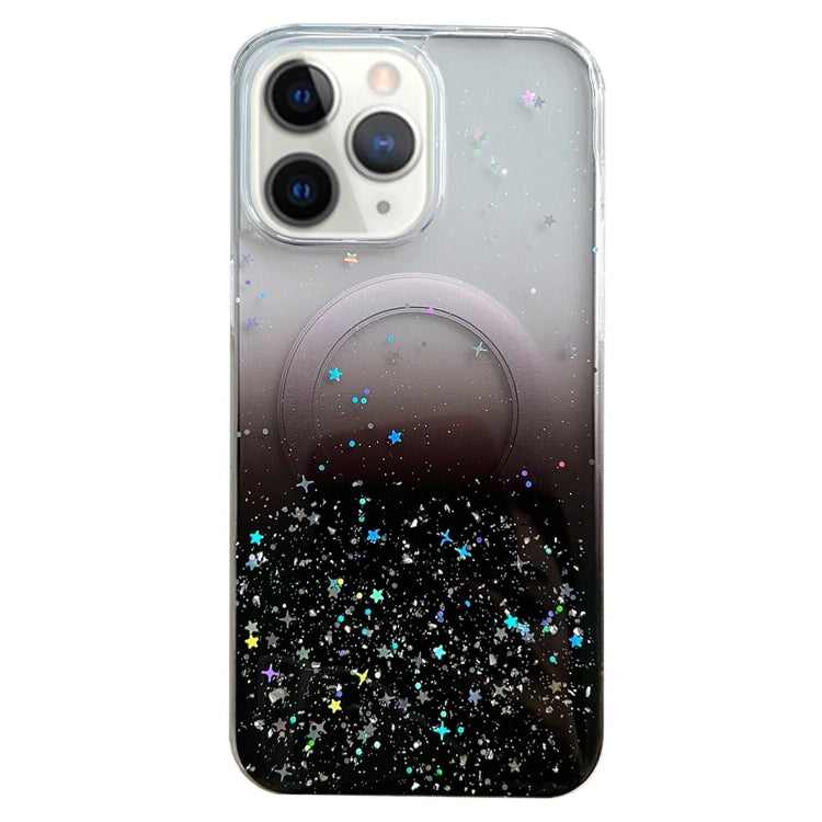 Glitter MagSafe Hybrid Clear TPU Phone Case, For iPhone 11, For iPhone 11 Pro
