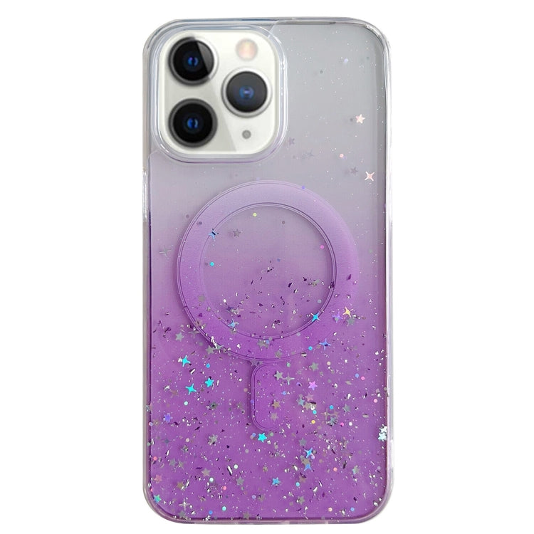 Glitter MagSafe Hybrid Clear TPU Phone Case, For iPhone 11, For iPhone 11 Pro