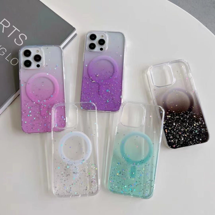 Glitter MagSafe Hybrid Clear TPU Phone Case, For iPhone 11, For iPhone 11 Pro
