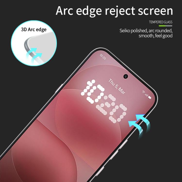 PINWUYO 9H 3D Curved Full Screen Explosion-proof Tempered Glass Film, For Nothing Phone 4a Pro, For Nothing Phone 4a, For Nothing Phone 3, For Nothing CMF Phone 2 Pro, For Nothing Phone 2a Plus, For Nothing Phone 2, For Nothing Phone 3a / 3a Pro
