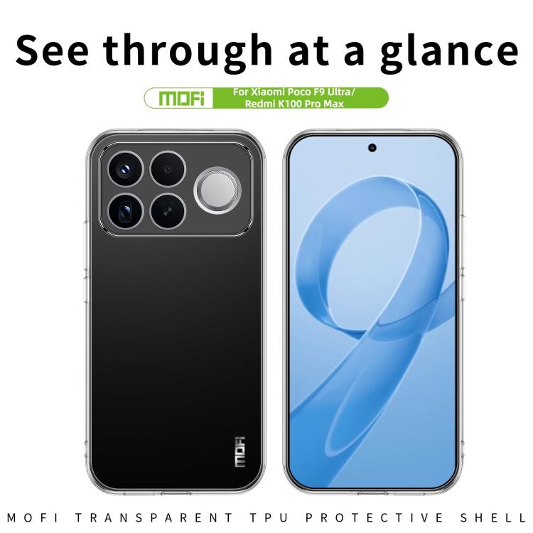 MOFI Ming Series Ultra-thin TPU Phone Case, For Redmi K100 Pro Max / Poco F9 Ultra, For Xiaomi Poco F9 Pro 5G, For Xiaomi 17 Max 5G, For Xiaomi 17T Pro 5G, For Xiaomi 17T 5G, For Redmi Turbo 5 Max / Poco X8 Pro Max 5G                                   ...