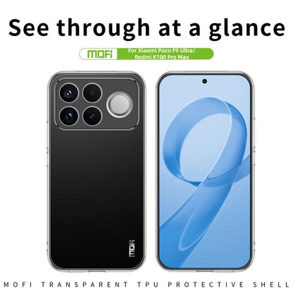 MOFI Ming Series Ultra-thin TPU Phone Case, For Redmi K100 Pro Max / Poco F9 Ultra, For Xiaomi Poco F9 Pro 5G, For Xiaomi 17 Max 5G, For Xiaomi 17T Pro 5G, For Xiaomi 17T 5G, For Redmi Turbo 5 Max / Poco X8 Pro Max 5G                                   ...