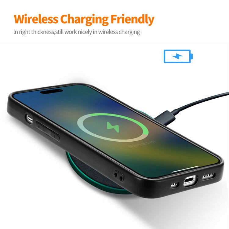 ENKAY Retro Leather Skin PC Phone Case with High Aluminum-silicon Glass Film, For iPhone 15 Pro Max, For iPhone 15 Pro, For iPhone 15 Plus, For iPhone 15, For iPhone 14 Plus, For iPhone 14, For iPhone 14 Pro, For iPhone 14 Pro Max
