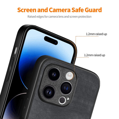 ENKAY Retro Leather Skin PC Phone Case with High Aluminum-silicon Glass Film, For iPhone 15 Pro Max, For iPhone 15 Pro, For iPhone 15 Plus, For iPhone 15, For iPhone 14 Plus, For iPhone 14, For iPhone 14 Pro, For iPhone 14 Pro Max
